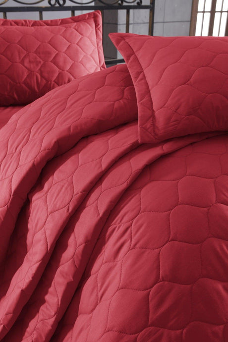 Quilted Pillowcase 2 Pack 50x70cm Freshcolor Red - Swordslife