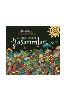 Mandala coloring book with intricate designs for stress relief and mindfulness