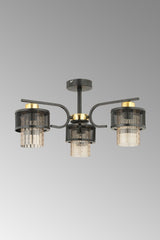 Karla 3 Piece Modern Honey Plafonyer Chandelier - Swordslife