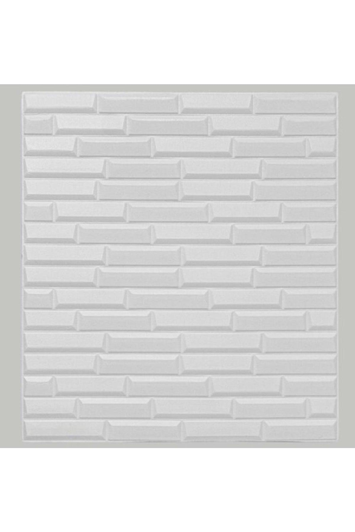 Self Adhesive 3d Size White Opaque Wallpaper Panel Nw55 - Swordslife