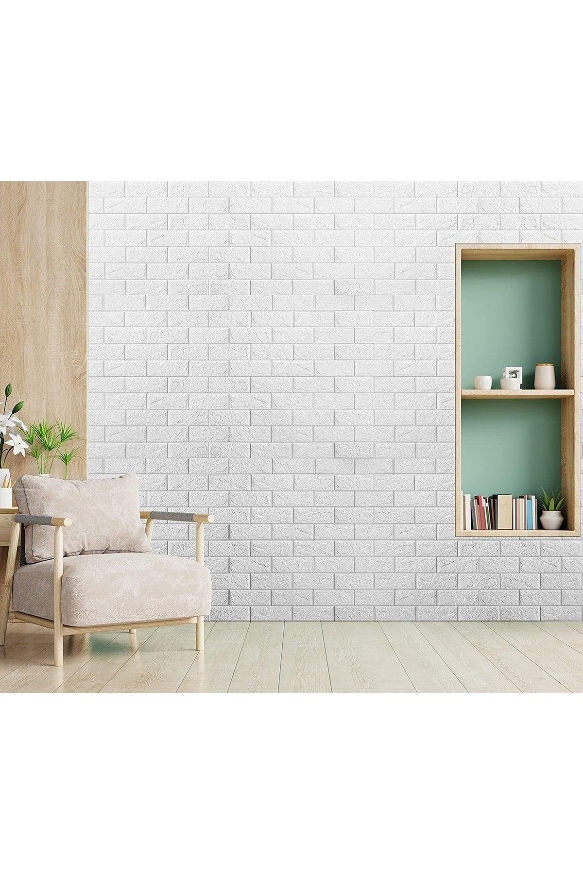 Self Adhesive Flexible Foam Wallpaper Panel 3d Dimensional Brick Pattern Nw100-70x54 - Swordslife