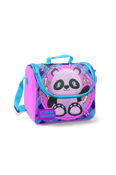 Kids Light Pink Purple Panda Pattern Thermo