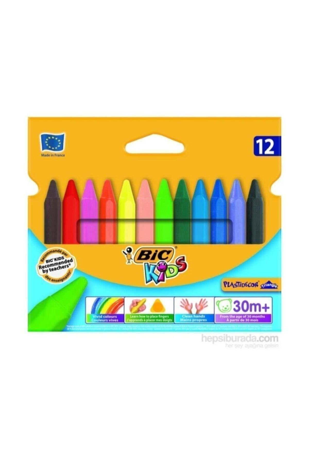 Kids Plastidecor Crayon 12 Colors