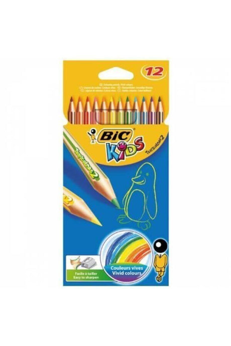Kids Tropicolors Dry Crayons 12 Colors