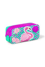 Kids Water Green Pink Glitter Flamingo Patterned