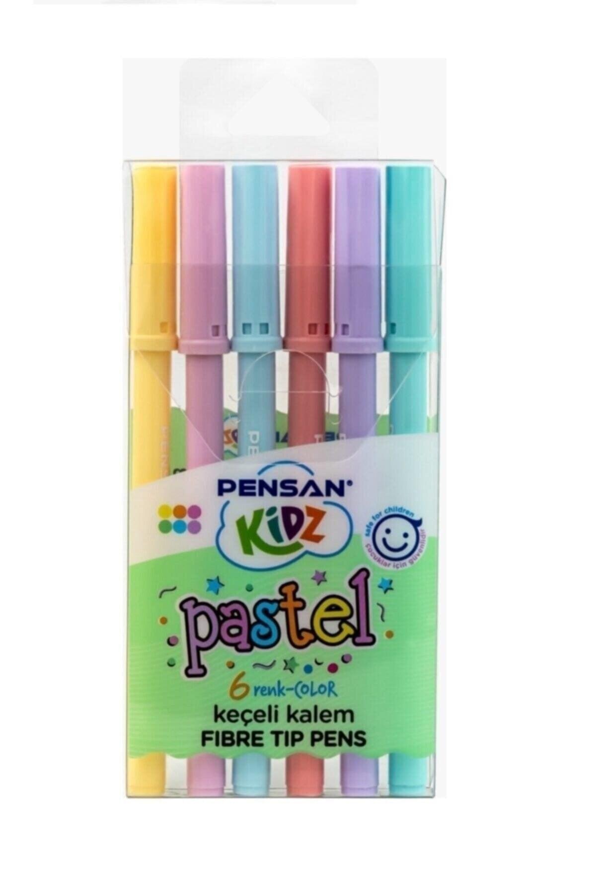 Kidz 6 Felt Crayons - Pastel Color /