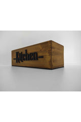 Kıtchen Wooden Box, Counter Top Wooden Organizer, Decorative Wooden Box, Kitchen Decoration - Swordslife