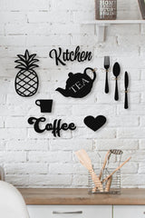 Kitchen Lettering Kitchen Decoration Set 3 Mm Mdf Wall