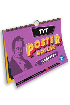 TYT geography study set with poster notes and video support