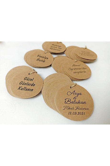 Kraft Gift / Brand Tag 100 Pieces