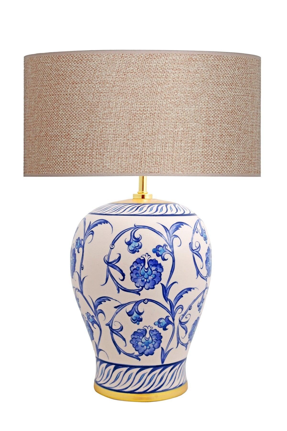 Kty-srm01 Blue Blanc Ceramic Lampshade - Pre Mesh - Swordslife