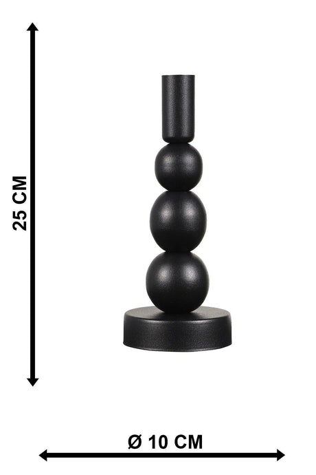 Tower Candle Holder Black - Swordslife