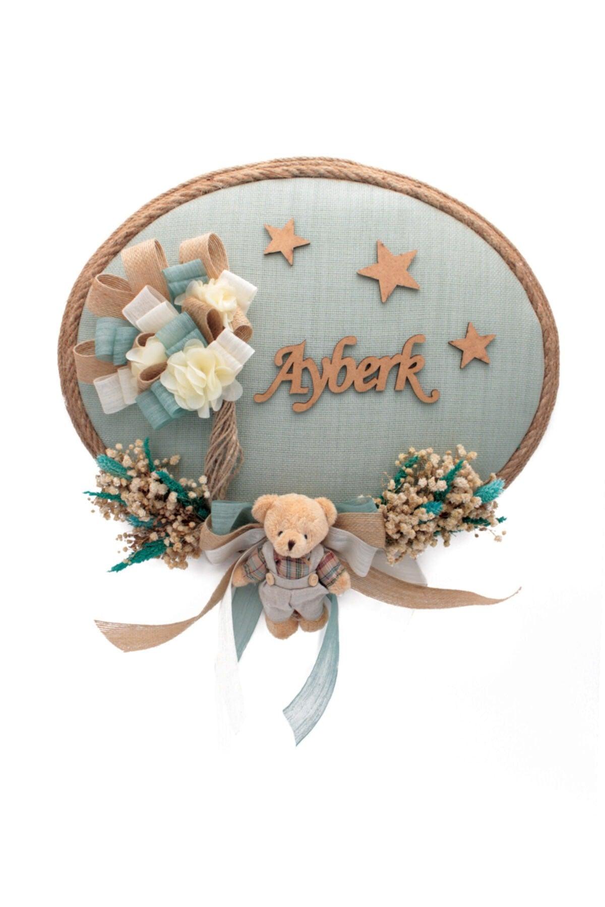 Dry Flower Baby Boy Room Door Decoration, Hospital Door Decoration - Swordslife