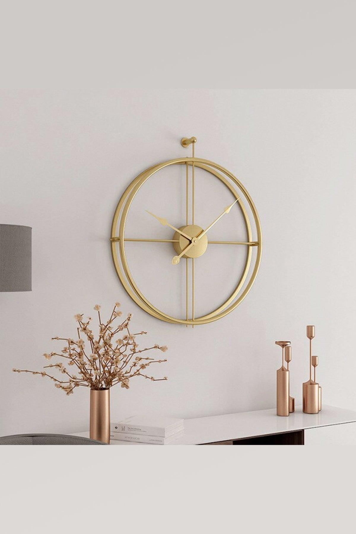 La Clock Gold 90 Cm, Modern Decorative Spanish Style Wall Clock - Swordslife