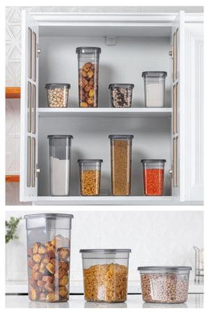 Set of 18 with Label Peggy Rectangular Storage Container 6x(1.3 LITER, 2 LITER, 3.2 LITER) - Swordslife