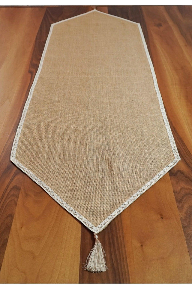 Lace Edge Jute Runner - Swordslife