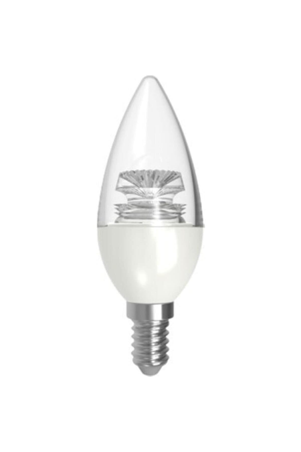 Lamptime 5.5 W Led Candle Bulb Transparent E14 6500k