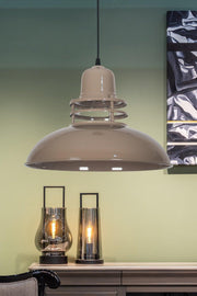 Lantern Modern Design Plastered Pendant Lamp Metal Brown Pendant Color Cafe - Kitchen Single Chandelier - Swordslife