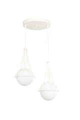 Lapis 2.li White-white Globe Glass Chandelier - Swordslife