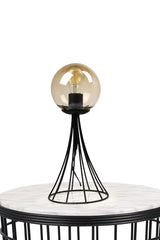 Lapis Table Lamp Black Honey Glop Glass - Swordslife