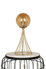 Lapis Table Lamp Gold Honey Glop Glass - Swordslife
