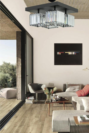 Lara 4-Set Black K-10 Crystal Stone Chandelier - Swordslife