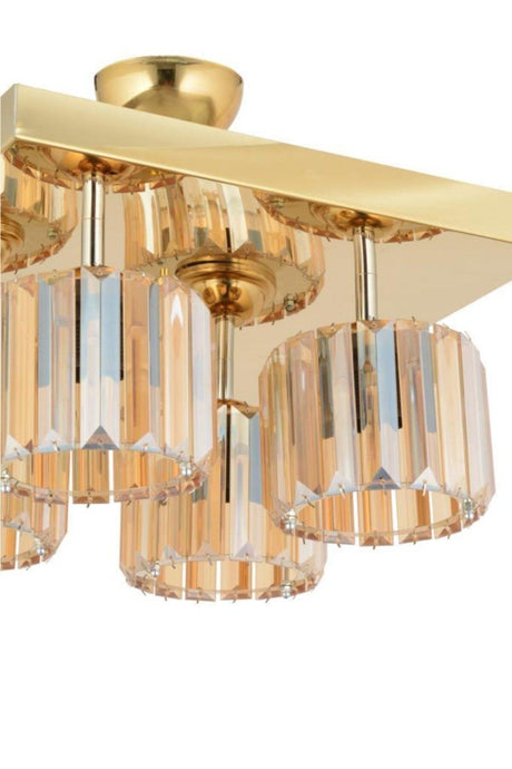 Lara 4-Set Gold Yellow Stone Sy-10 Chandelier - Swordslife