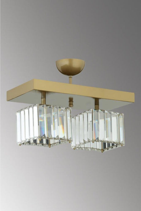 Lara Caka 2 Piece Tumbled K-10 Crystal Stone Chandelier - Swordslife