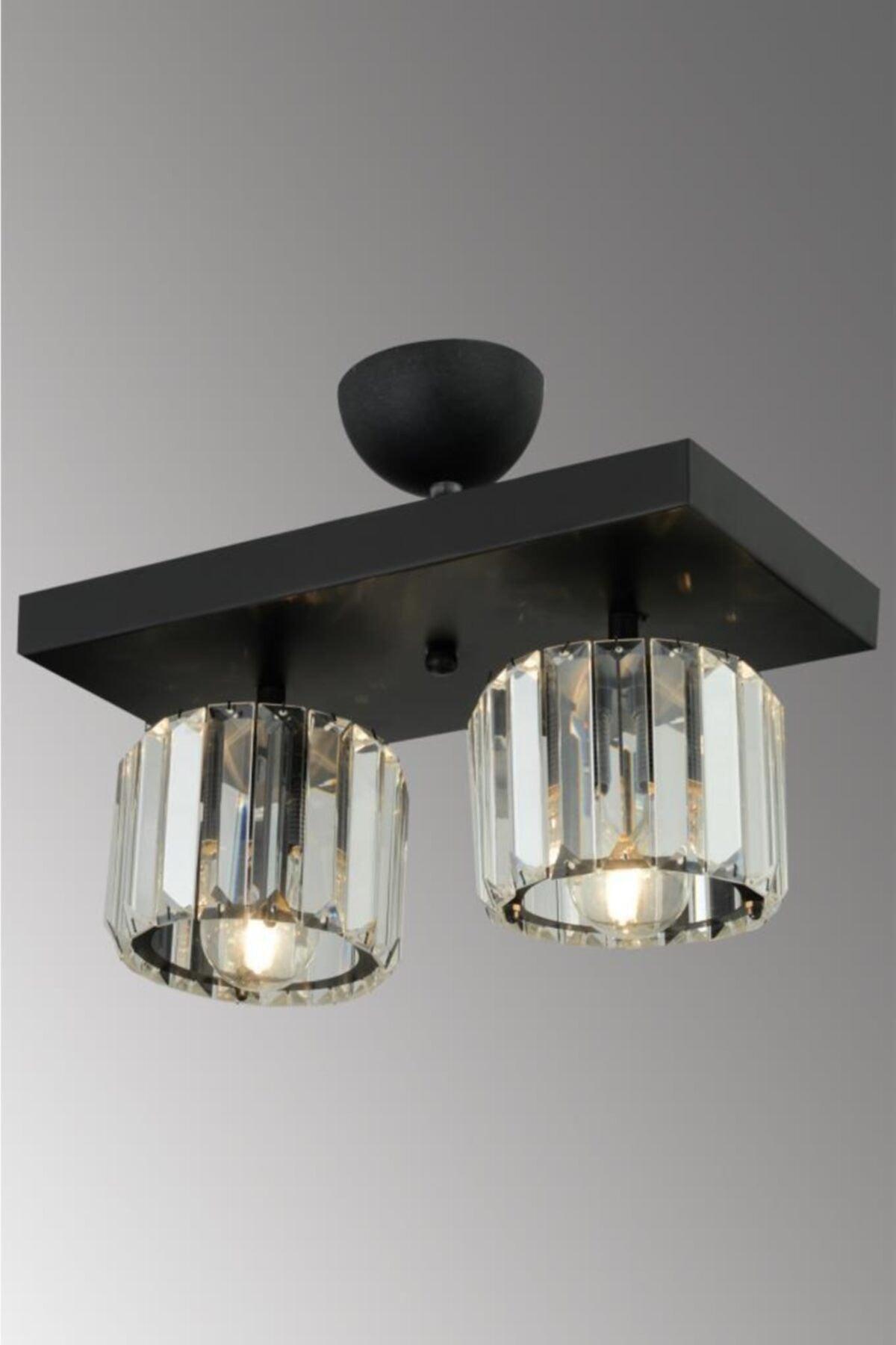 Lara Caka 2-Set Black Y-10 Crystal Stone Chandelier - Swordslife