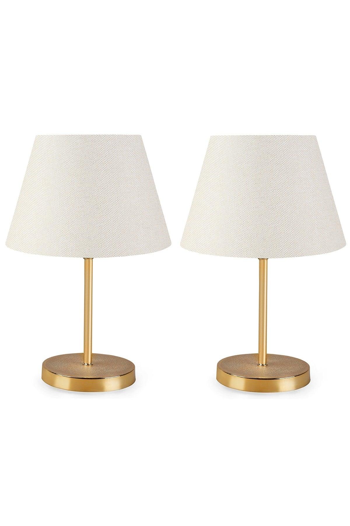 Lara Gold Body 2 Piece Lampshade Set - Swordslife