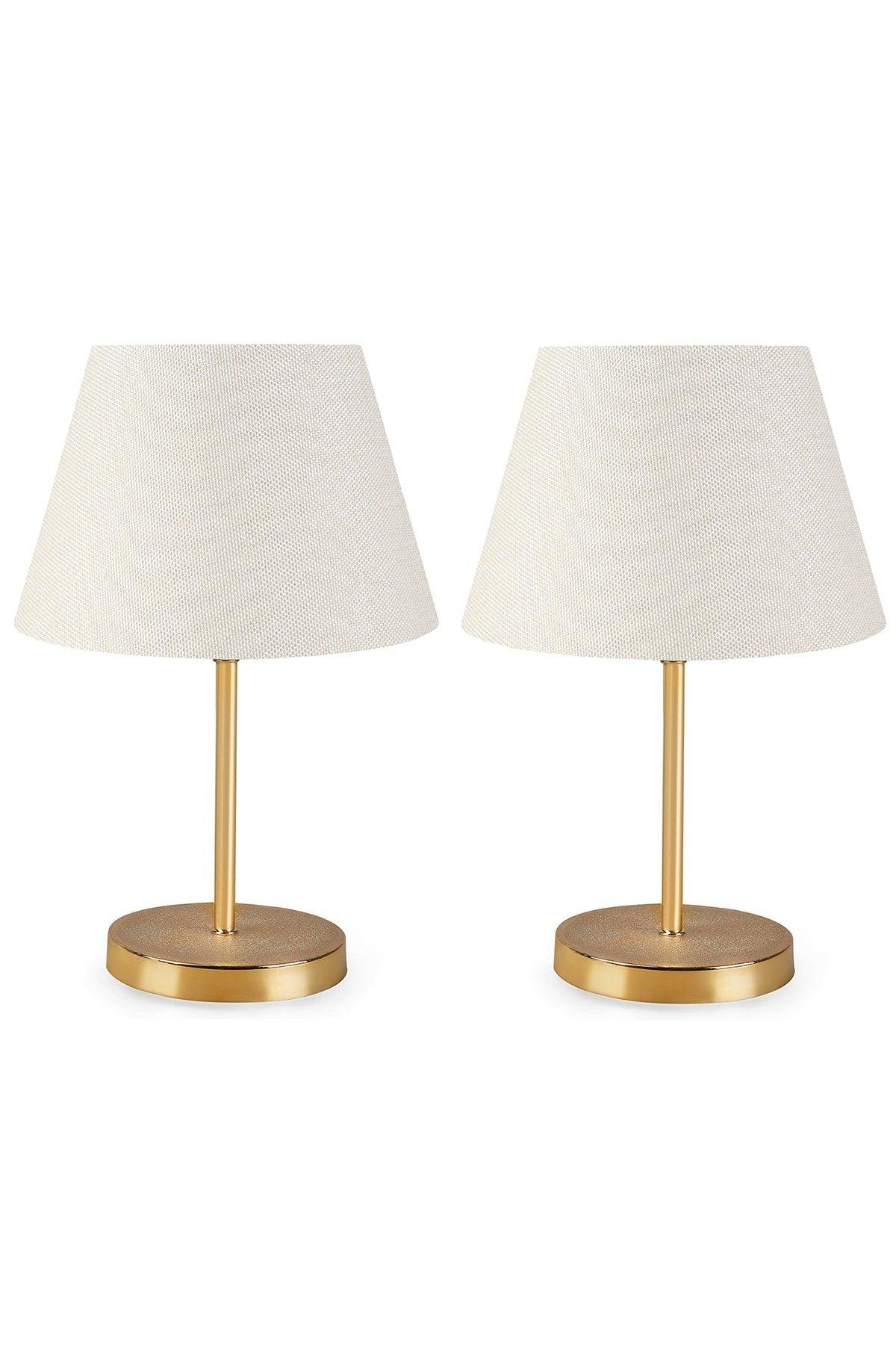 Lara Gold Body 2 Piece Lampshade Set - Swordslife
