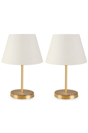 Lara Gold Body 2 Piece Lampshade Set - Swordslife