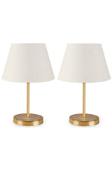 Lara Gold Body 2 Piece Lampshade Set - Swordslife