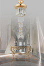 Lara Single Gold Yuv.k-10 Crystal Stone Chandelier - Swordslife