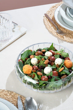 Large glass salad bowl - 3.5 liters