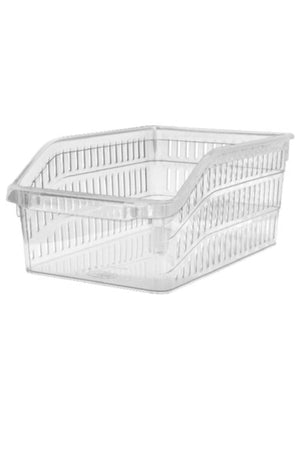 Large Size Refrigerator Basket Transparent 2 Pieces