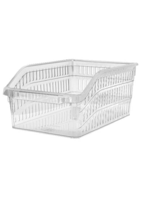 Large Size Refrigerator Basket Transparent 2 Pieces