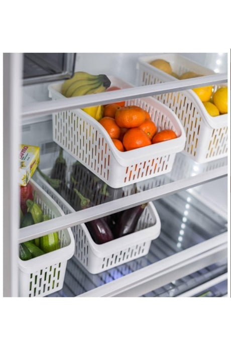 Large Size Refrigerator Basket Transparent 2 Pieces