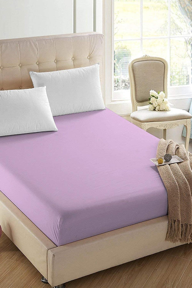 Elastic Combed Cotton Bed Sheet 1st Quality 26 Colors Single Double Oversized - Swordslife