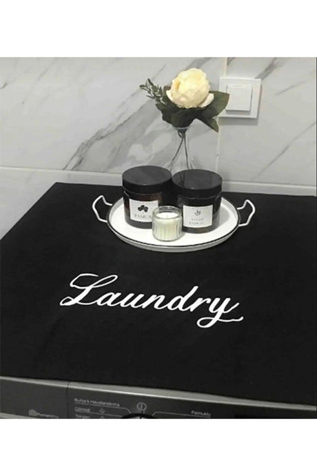 Laundry Printed Washing Machine Cover Black - Swordslife