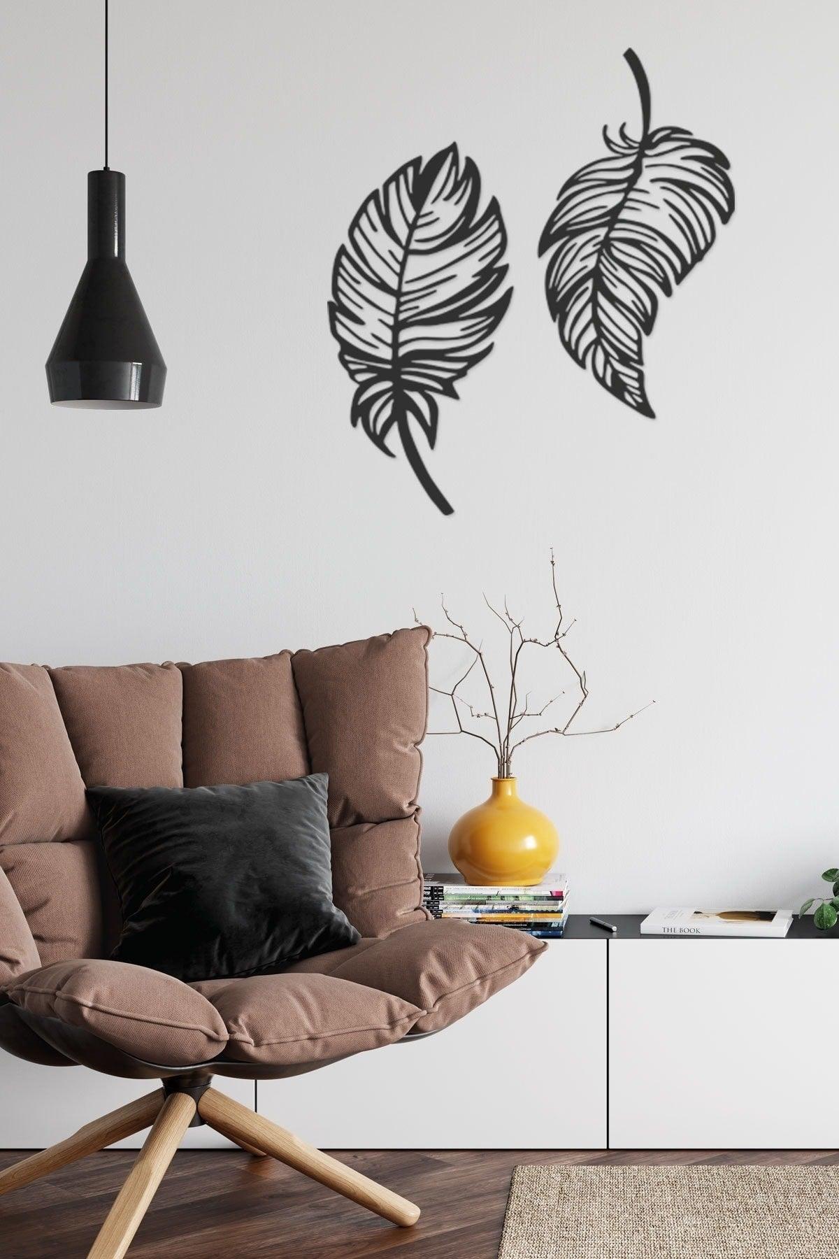 Leaf Mdf Wall Painting 50 cm - Swordslife