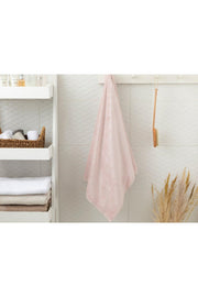 Leafy Bamboo Bath Towel 70x140 Cm Powder Pink - Swordslife
