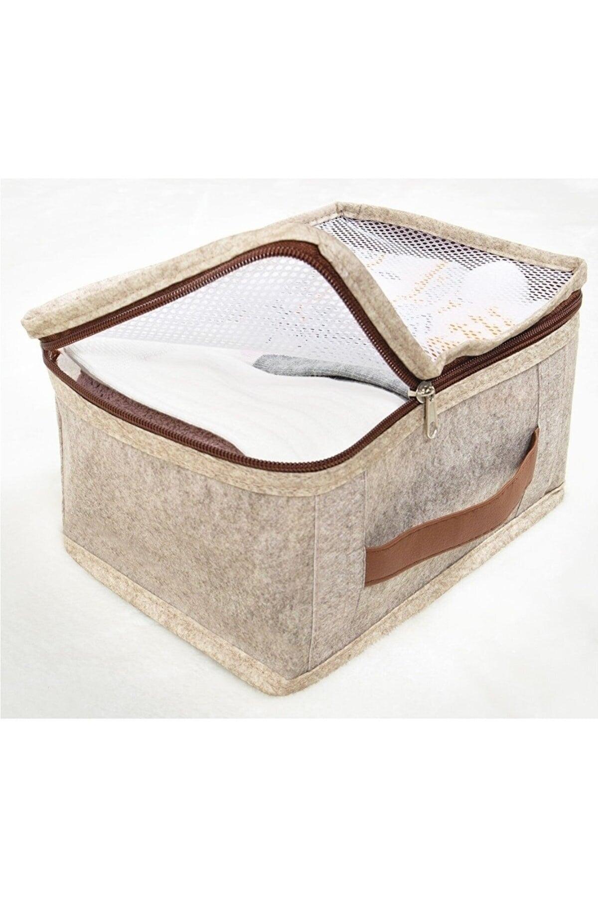 Leather Detailed Set of 6 Luggage Organizer