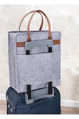 Leather Handle Travel Shoes/ Suitcase