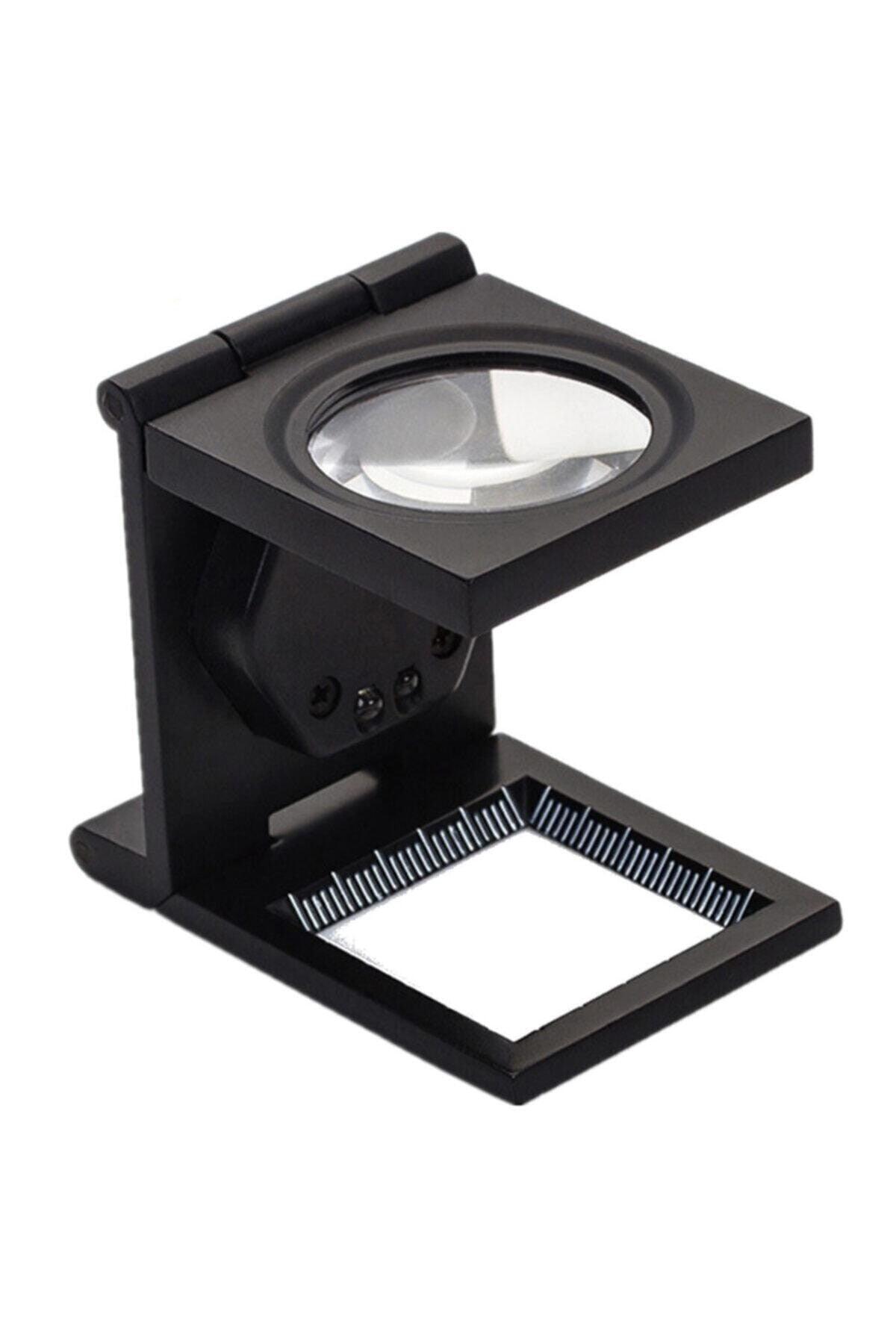 Led Illuminated Loop Lens Metal Folding Scale Magnifier With Case ...