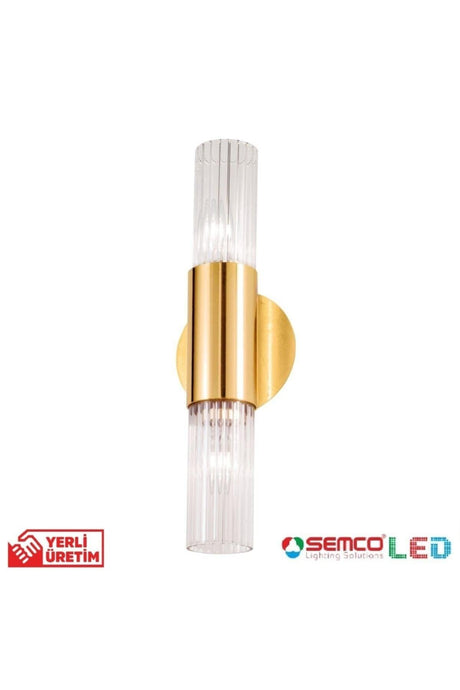 Led Lighting Gold Color Coated Infinity Wall Sconce - Swordslife