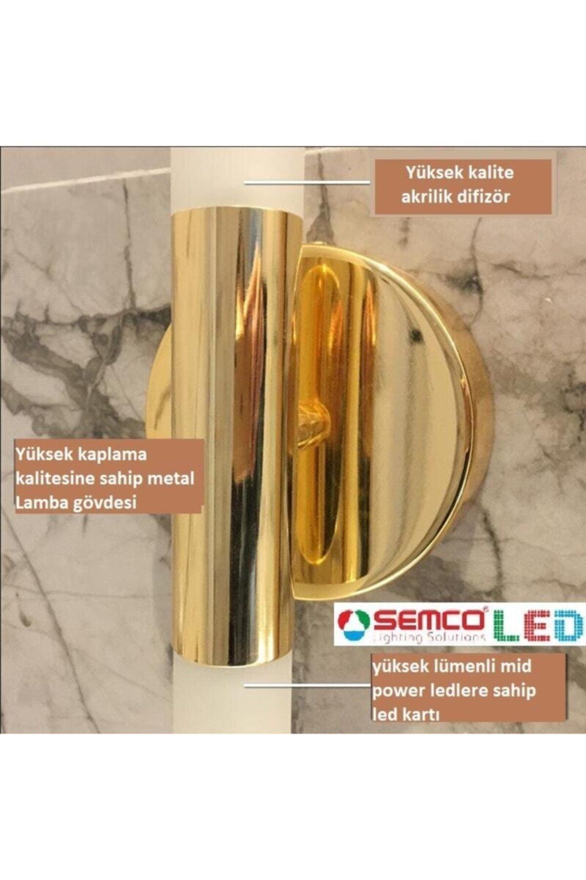 Led Lighting Gold Color Coated Infinity Wall Sconce - Swordslife