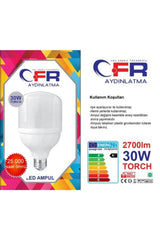 Led Torch Bulb White Color 30 Watt Saving