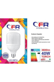 Led Torch Bulb White Color 40 Watt Saving