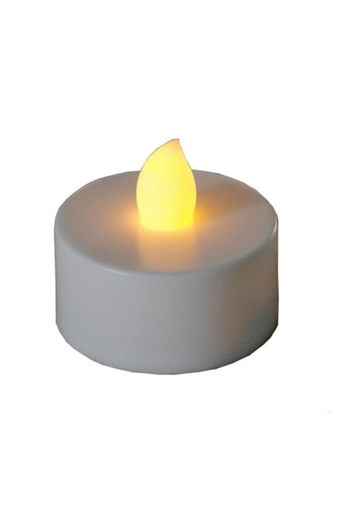 Led Candle Tealight Illuminated Smokeless Flamed Yellow Led Candle With 24 Battery Included - Swordslife